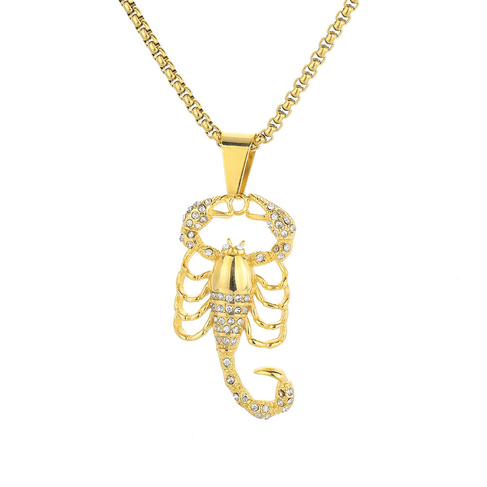 Bar Cart Gold - Punk Iced Out Bling Scorpio Scorpion