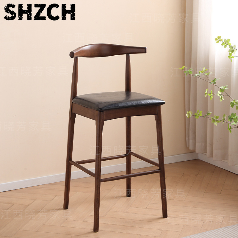 Home Bar Lounge - Retro medieval Solid Wood Horn Bar
