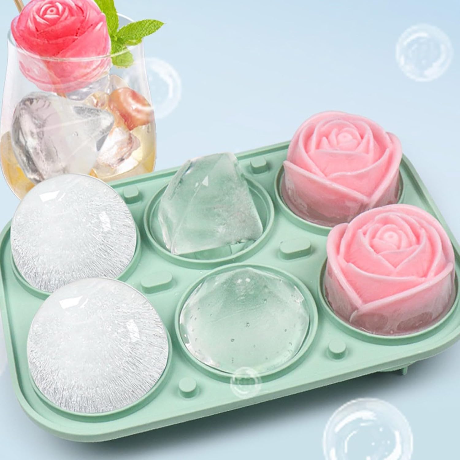 2026 Large Ice Tray with Lid S - Ice Mold Sphere ulasan dan harga