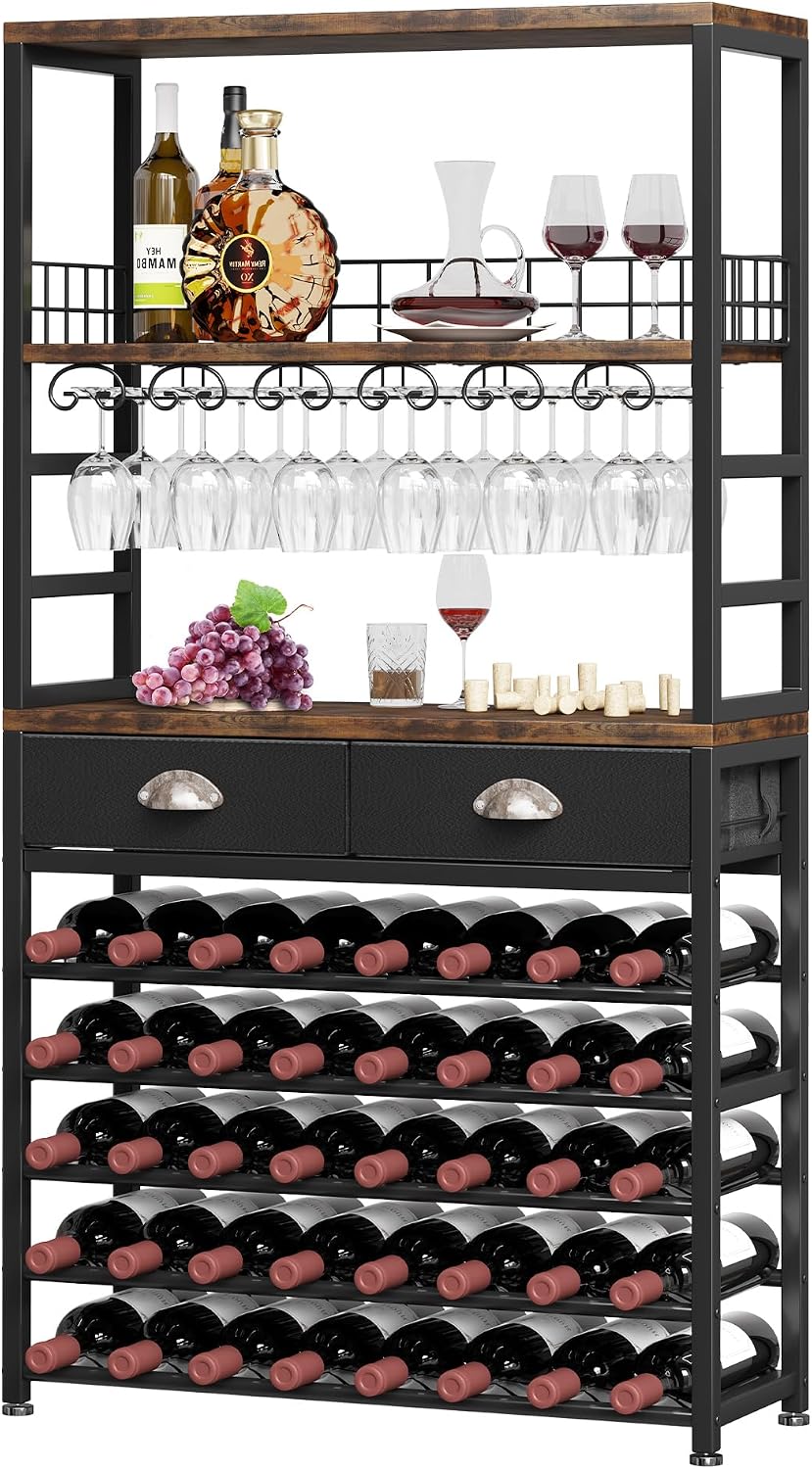 Wine Cabinet with Storage, Win - Home Bar And Cabinet ulasan dan harga