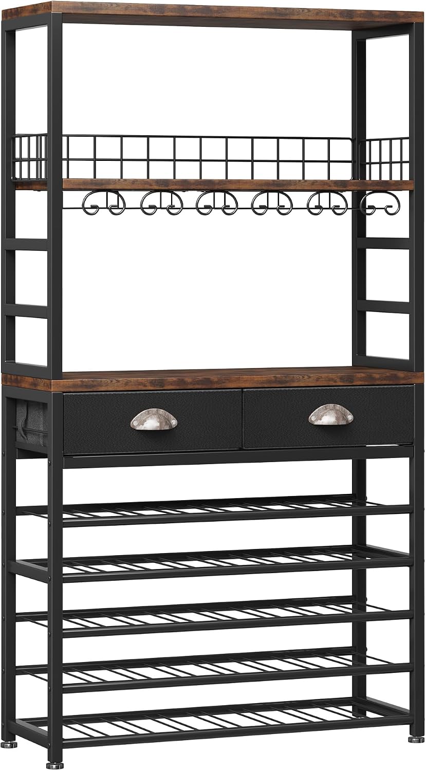 Wine Cabinet with Storage, Win - Home Bar And Cabinet ulasan dan harga