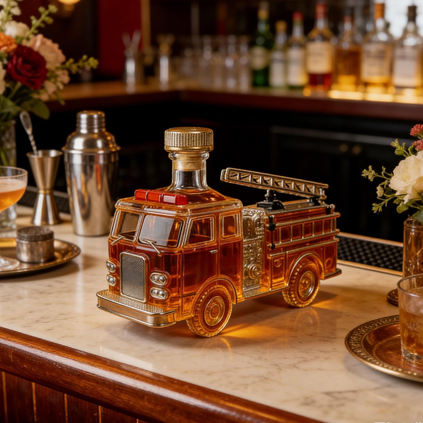 Liquor Bottle 300ml Fire Truck - Home Bar And Cabinet ulasan dan harga