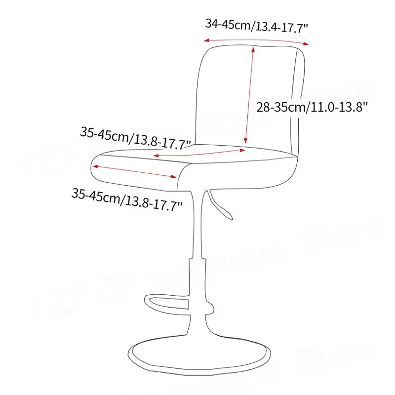 Jacquard Bar Stool Chair Cover - Home Bar Lounge ulasan dan harga