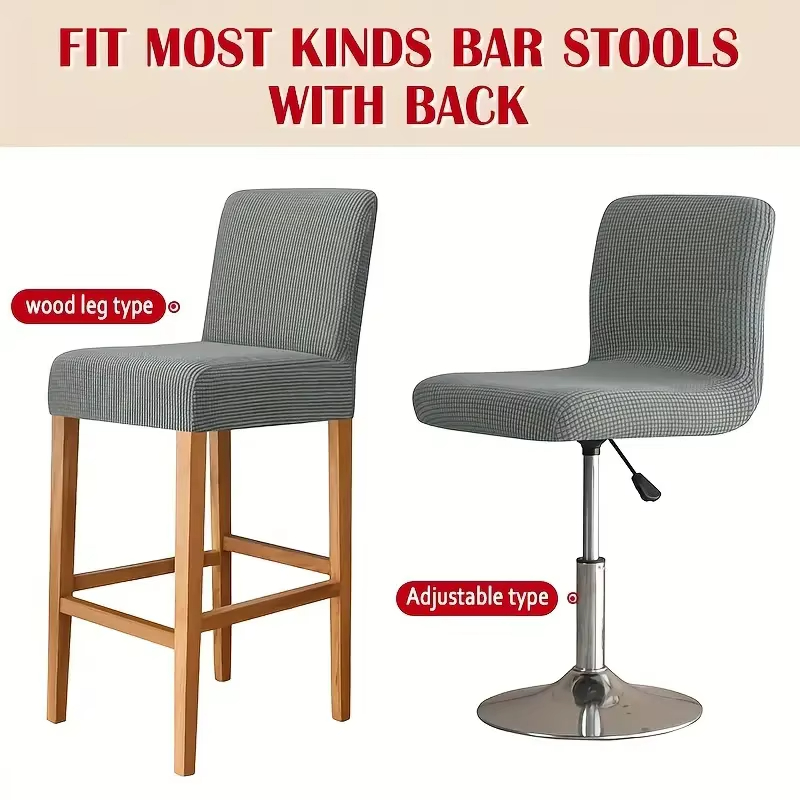 Jacquard Bar Stool Chair Cover - Home Bar Lounge ulasan dan harga