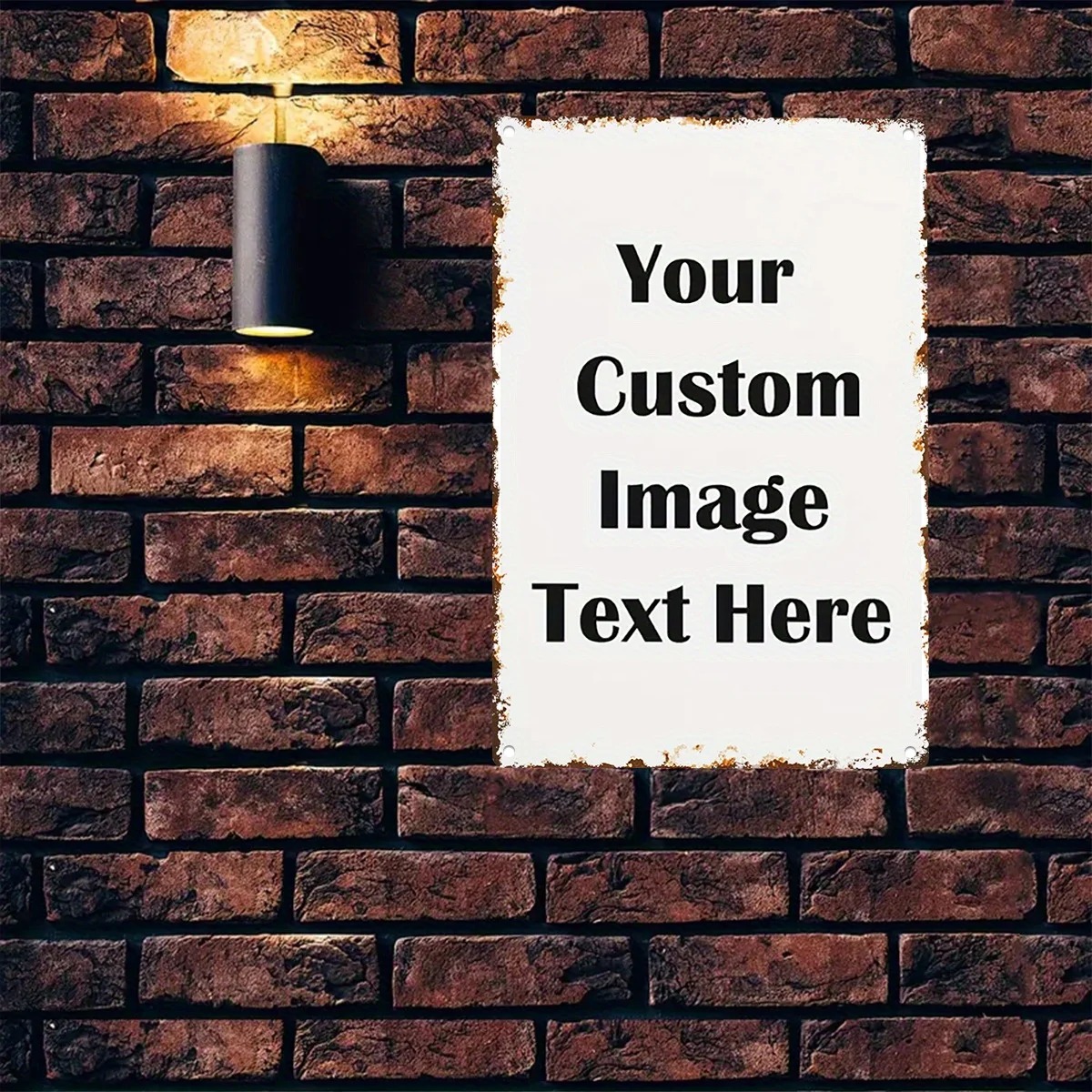 Custom Photo & Text Tin Sign - - Home Bar Signs ulasan dan harga