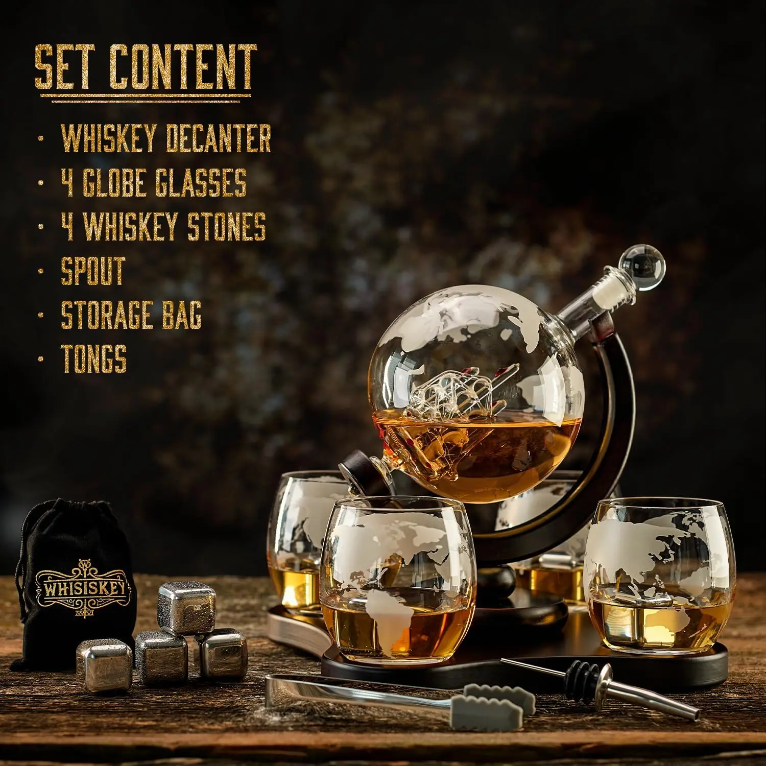 NANCIHUI Creative glass decant - Decanter Globe Set ulasan dan harga
