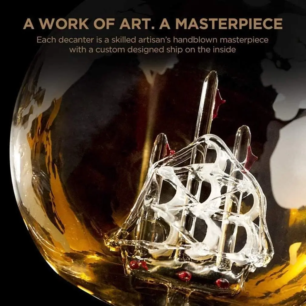 NANCIHUI Creative glass decant - Decanter Globe Set ulasan dan harga