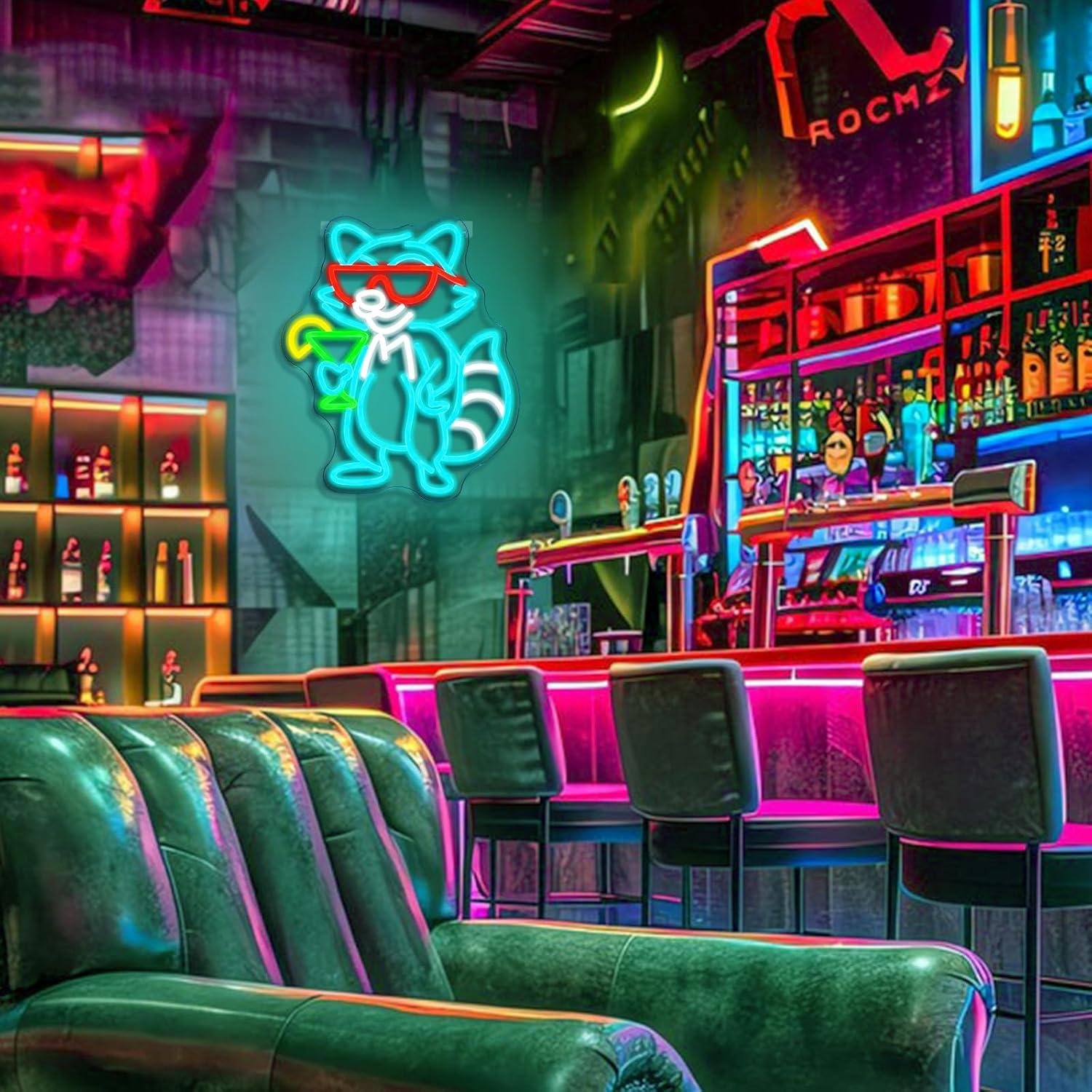 Raccoon With Sunglasses Cockta - Home Bar Lounge ulasan dan harga