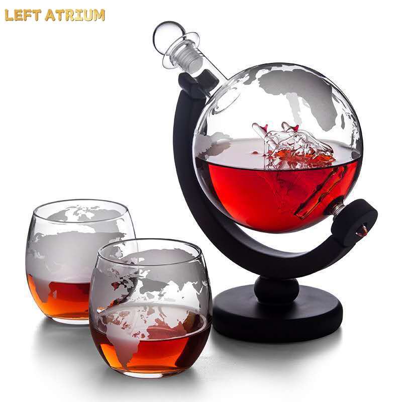 Glass globe shaped decanter, w - Decanter Globe Set ulasan dan harga