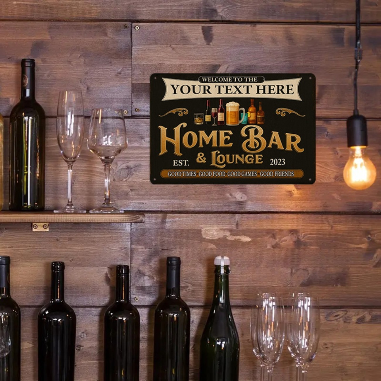 Personalized Custom Vintage Ho - Home Bar Lounge ulasan dan harga