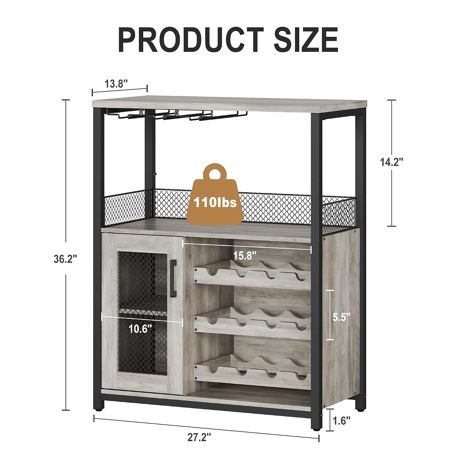 3 Tier Wine Bar Cabinet LED Li - Home Bar And Cabinet ulasan dan harga