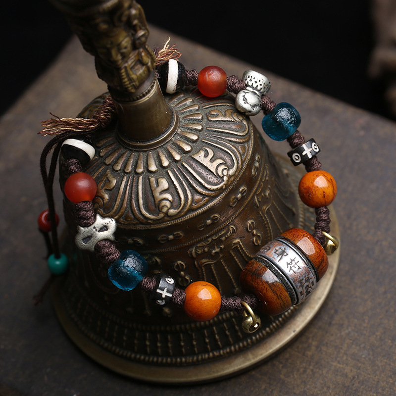 Hand-woven bracelet with old s - Old Fashioned Glass ulasan dan harga