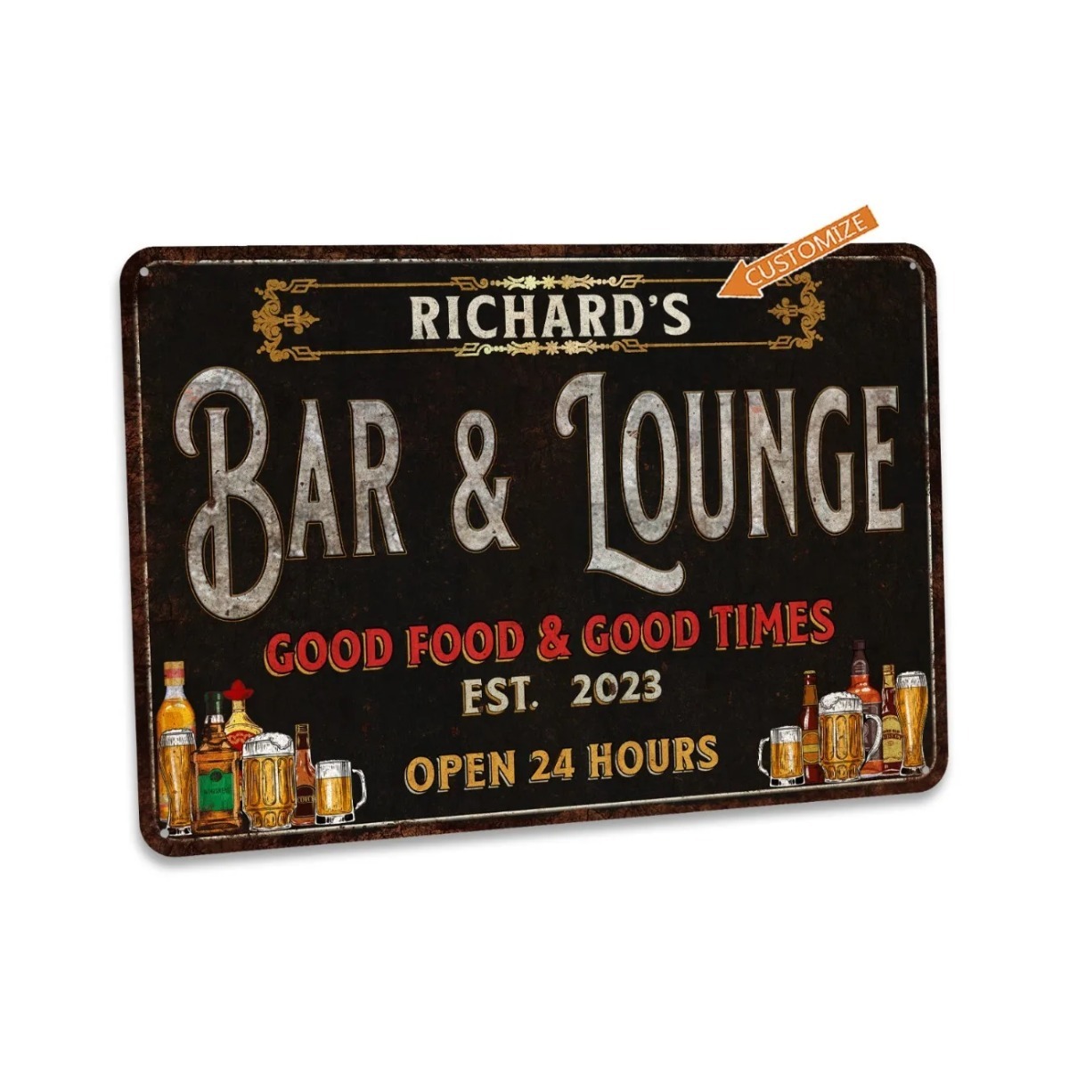 Custom Bar & Lounge Sign Bar a - Home Bar Signs ulasan dan harga