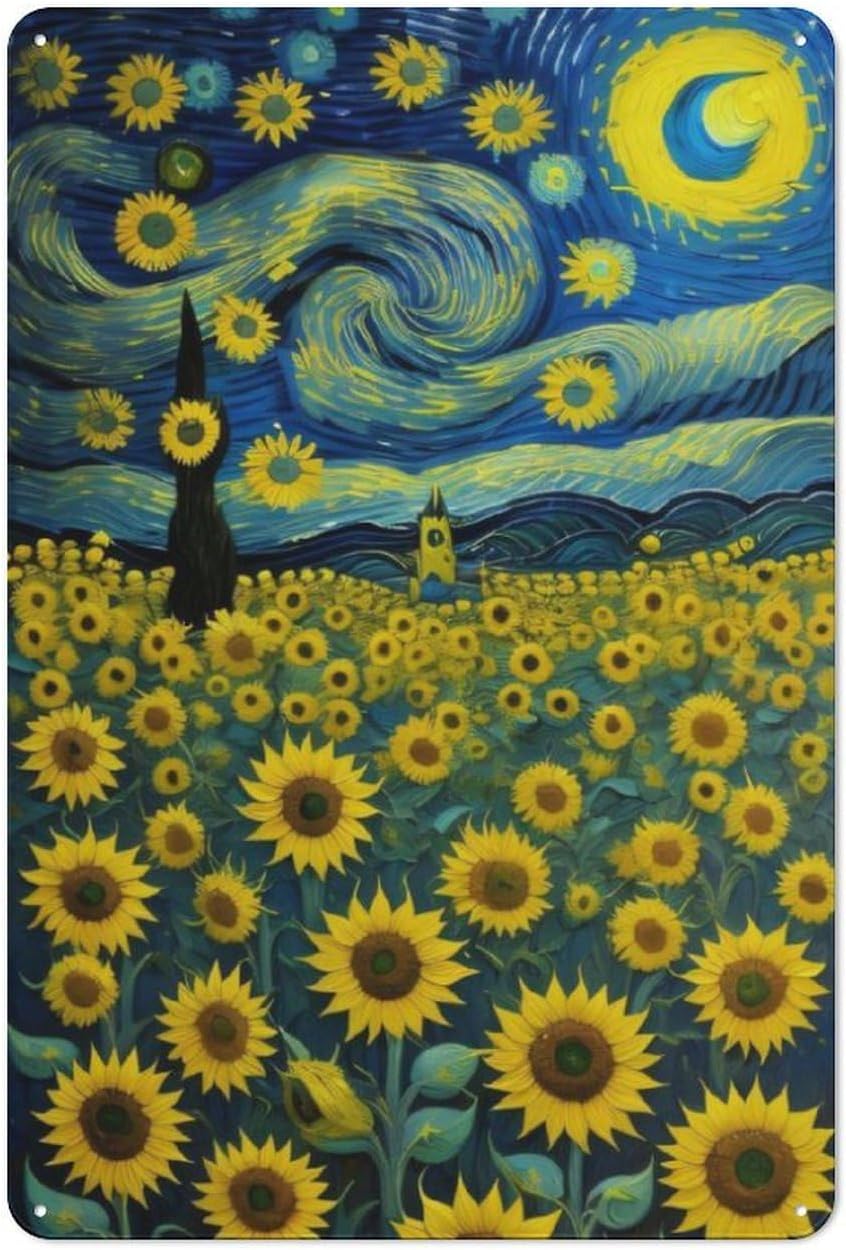 Y1,starry and sunflowers retro - Home Bar And Coffee ulasan dan harga