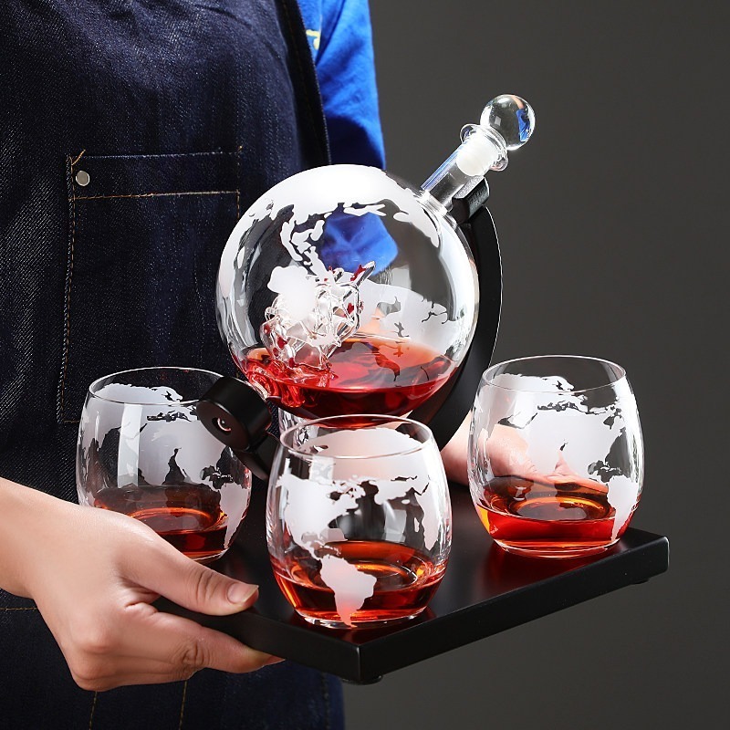 Decorative Globe Wine Decanter - Decanter Globe Set ulasan dan harga