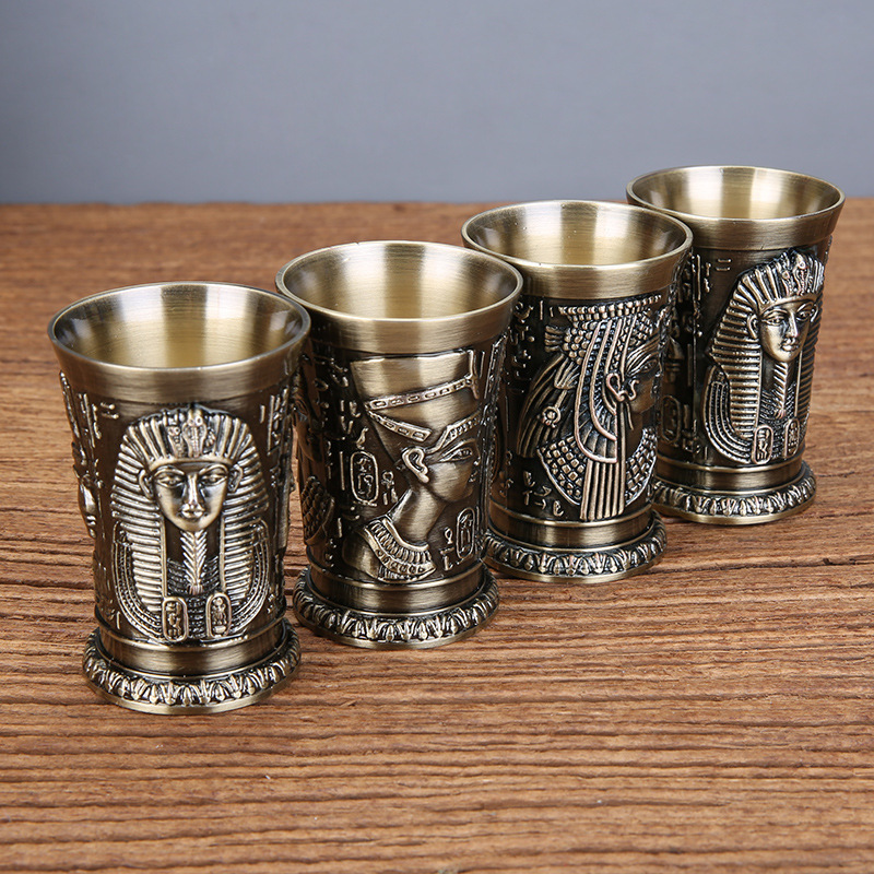 I Piece Bronze Metal Vintage E - Old Fashioned Glass ulasan dan harga
