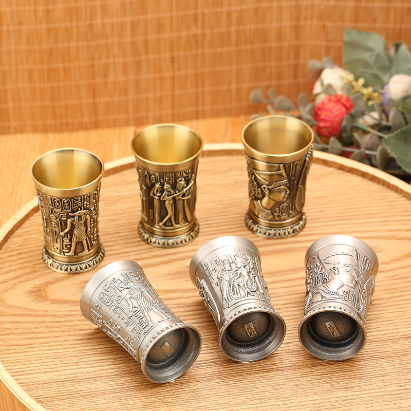 I Piece Bronze Metal Vintage E - Old Fashioned Glass ulasan dan harga